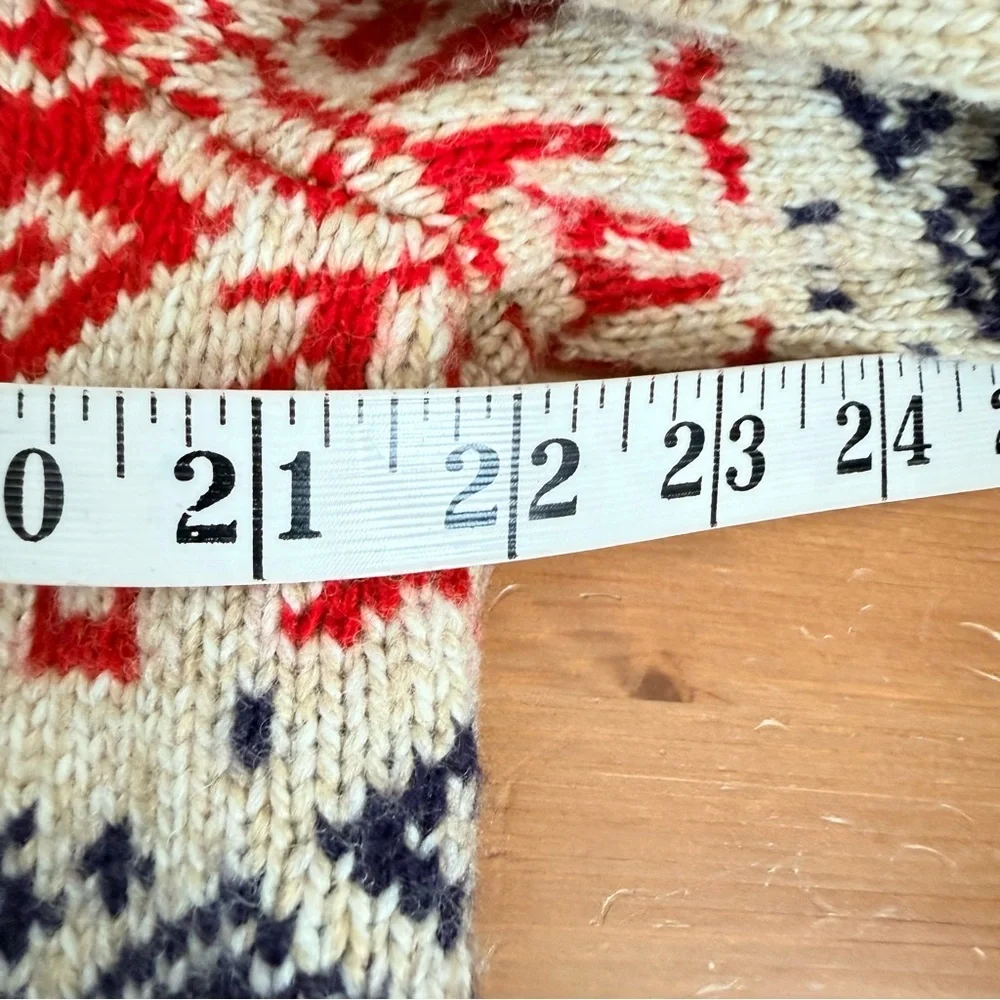 Vineyard Vines Fair Isle Crewneck Nordic Inspired Wool Blend Sweater Sz M